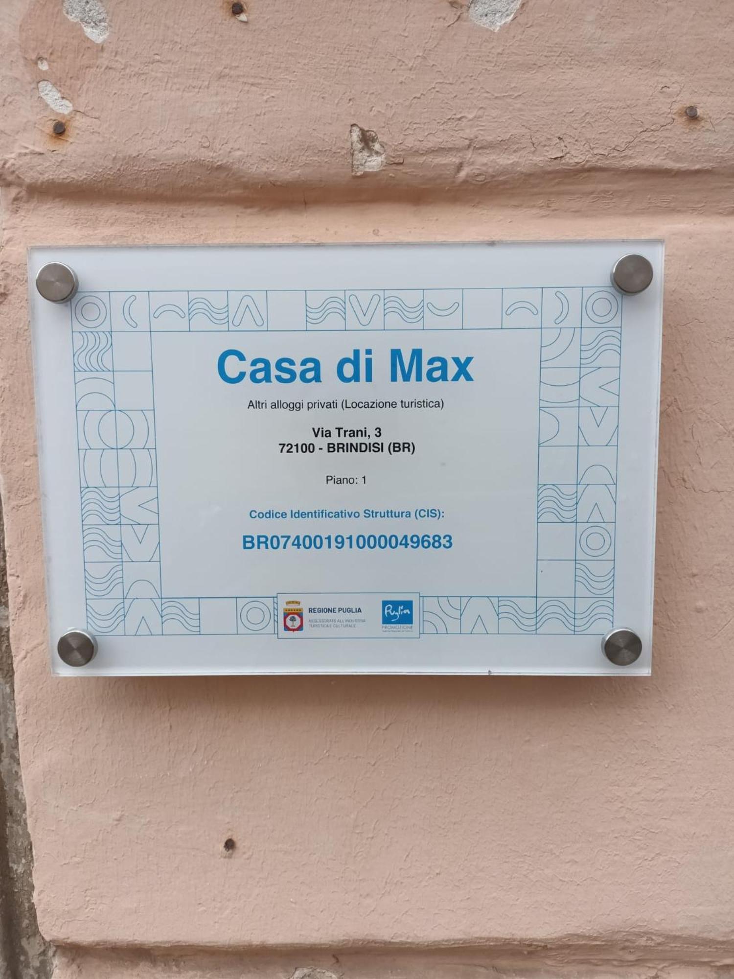 Casa Di Max Lejlighed Brindisi Eksteriør billede